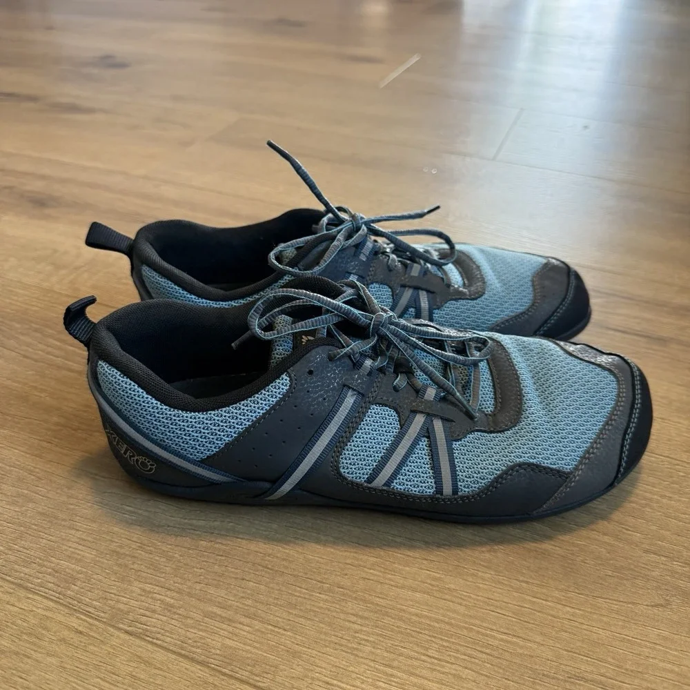 Xero Shoes Prio Womens Size 10.5 Blue Gray Minimalist Barefoot Running Training